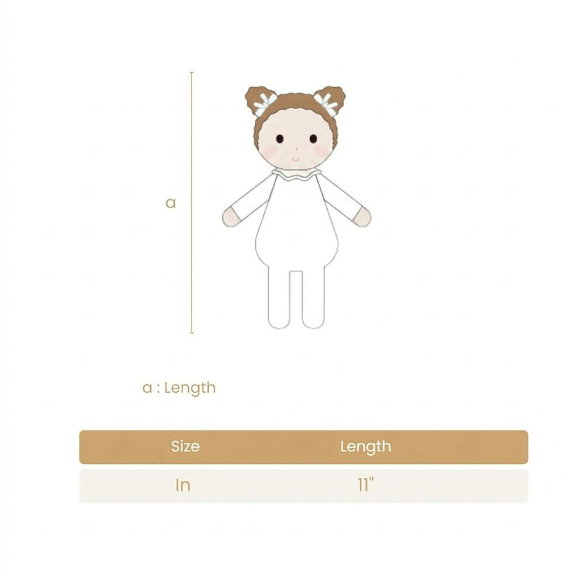 Baby Emily doll natural - 11"
