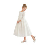 White Marindel Lace & Tulle Dress