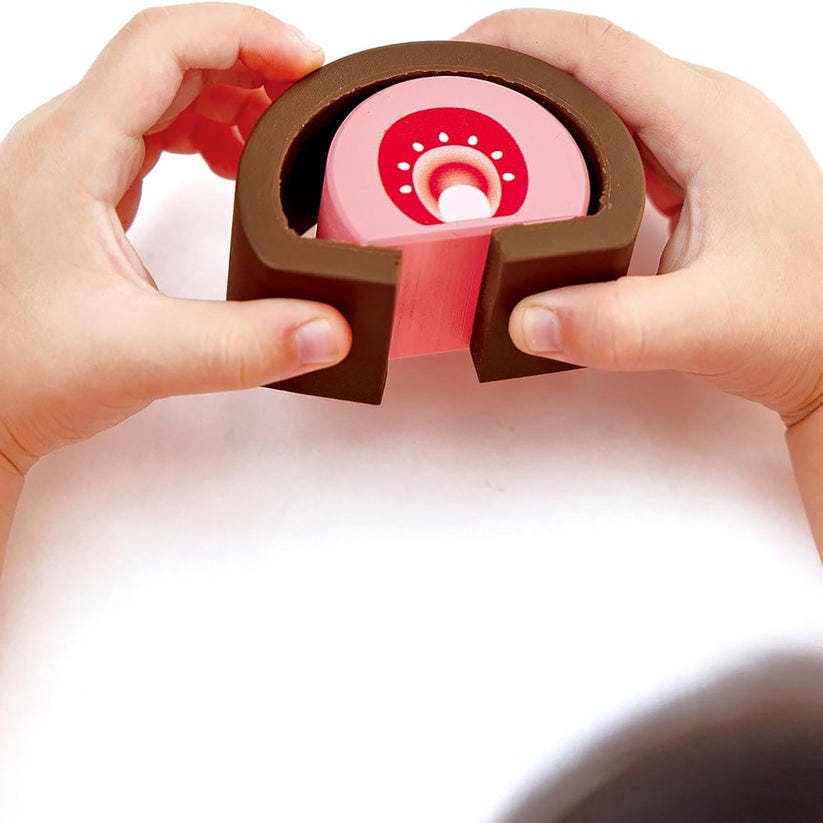 Hape: Strawberry Dessert Set - Pink Cute Food Toy