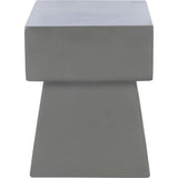 Zen Indoor/Outdoor Mushroom Concrete Accent Table