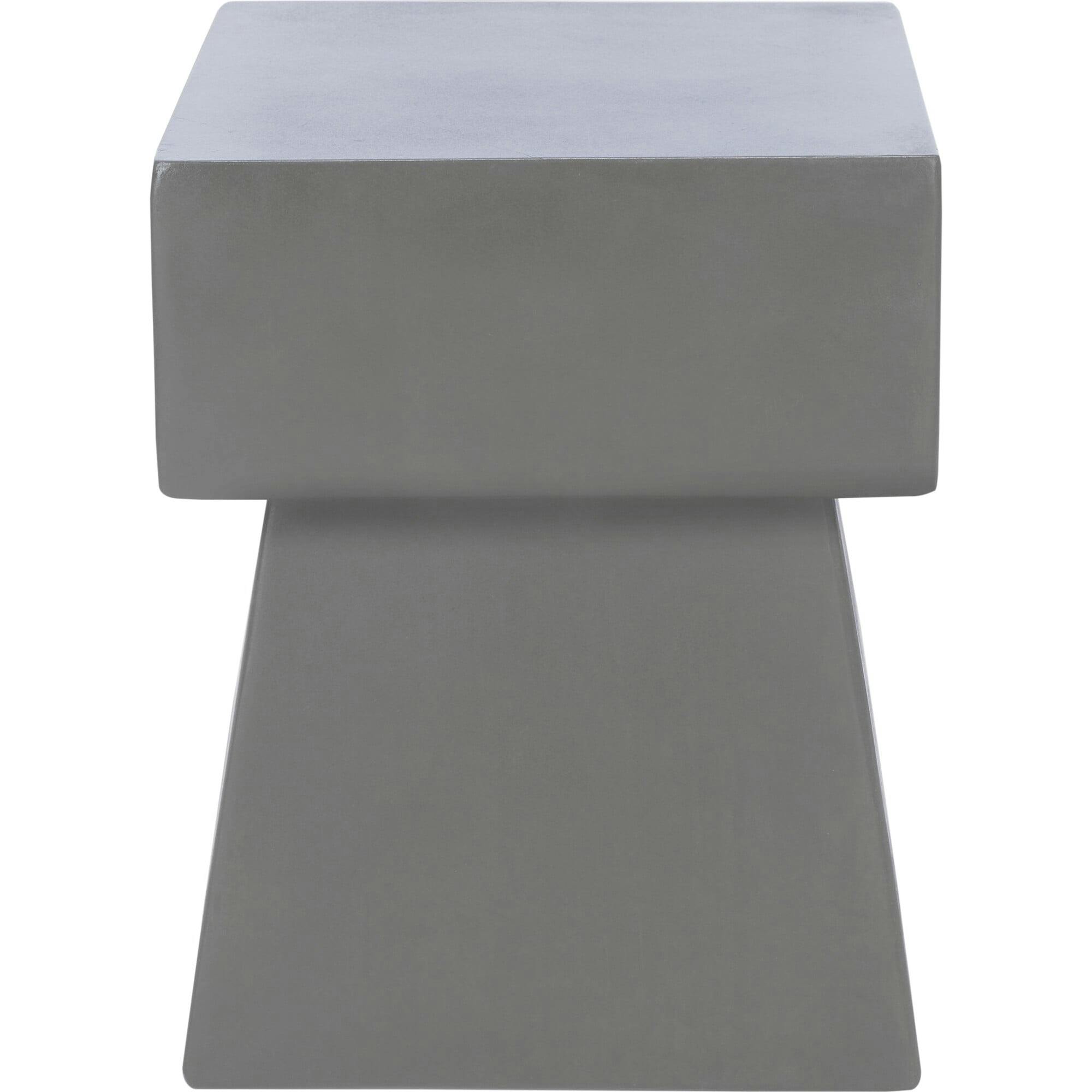 Zen Indoor/Outdoor Mushroom Concrete Accent Table