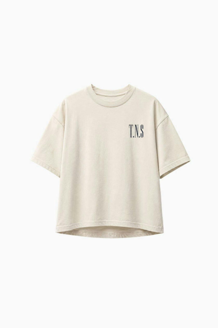 Mochi Teen T-Shirt Black Iris Embroidery