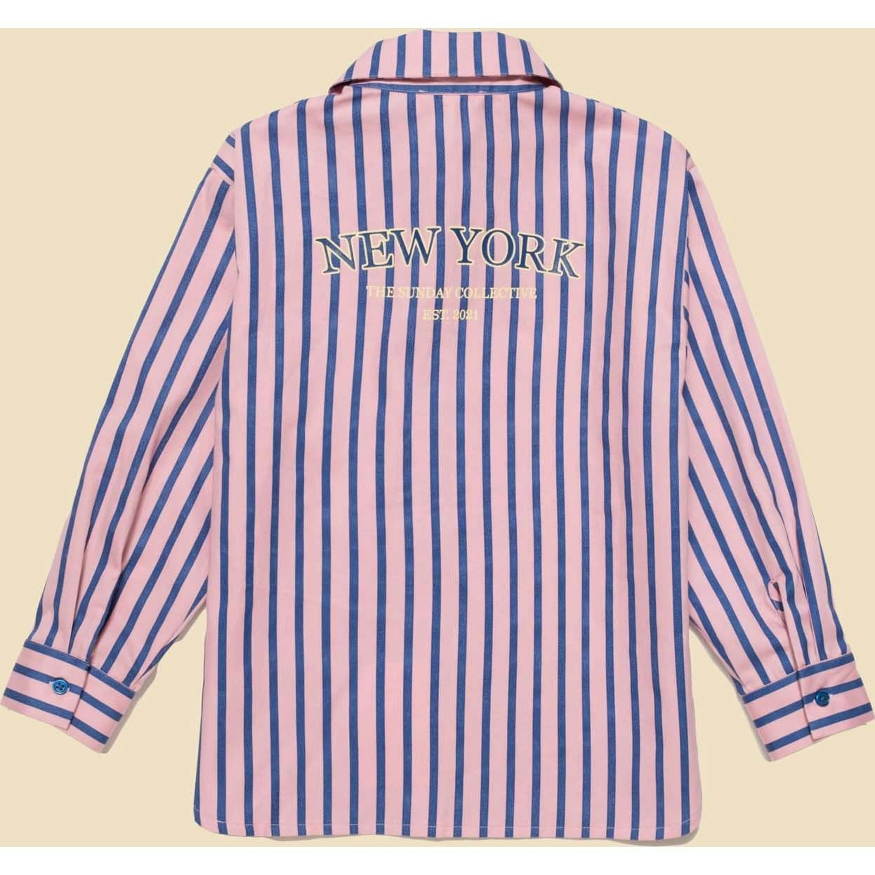 Stripe Button Down in Blue Note Stripe