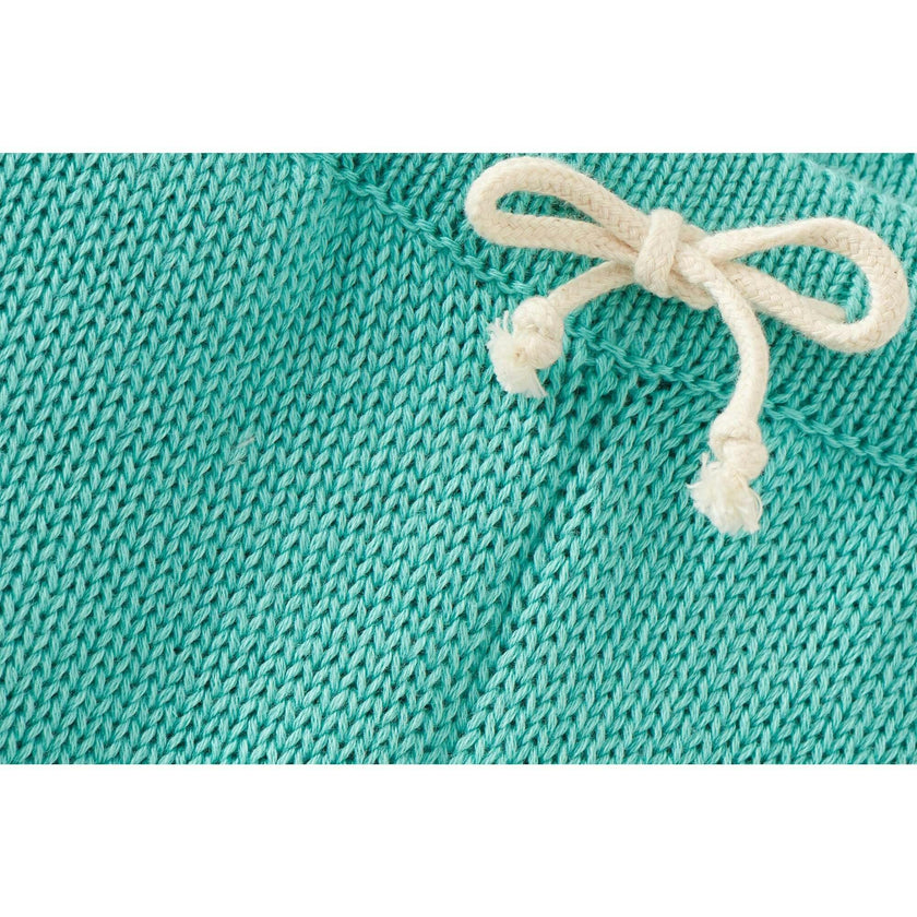Organic Cotton Nordic Knit Shorts, Copper Green