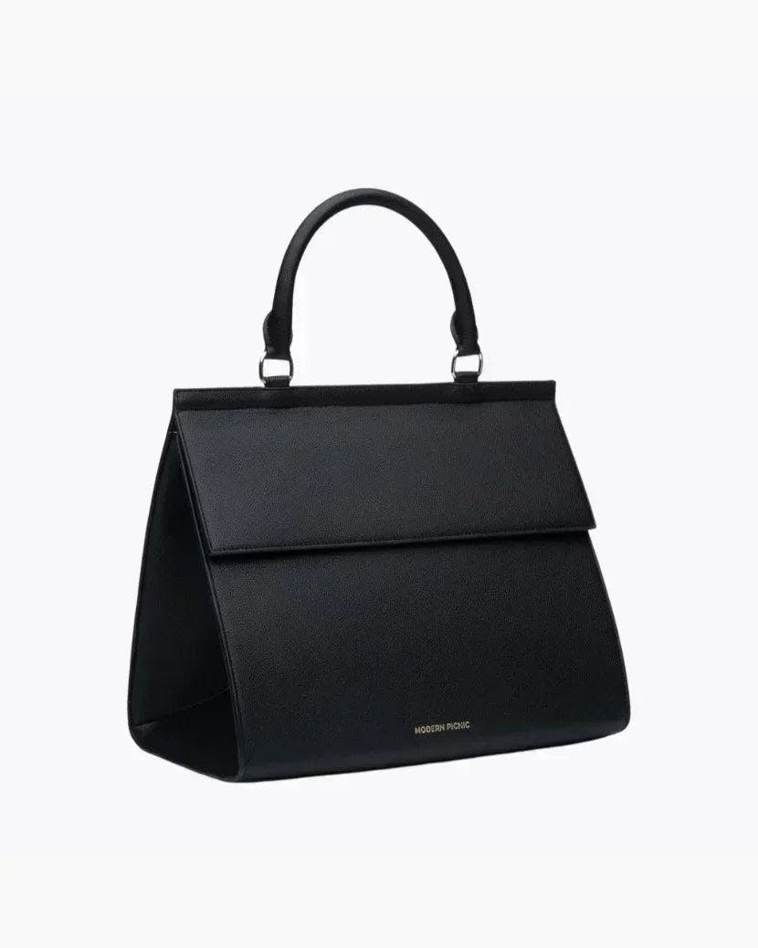 Large, Insulated, Chic Lunchbox, Black