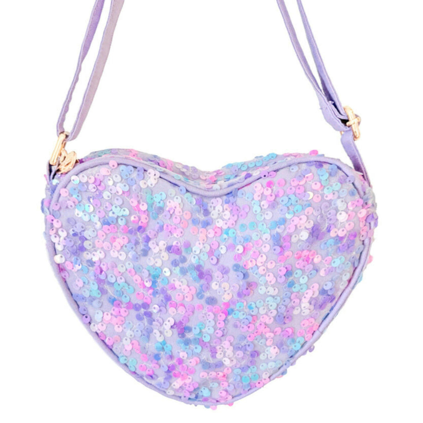 Mermaid Sparkle Heart Purse