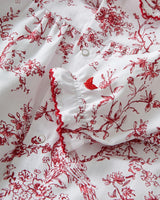 Baby's Twill Madeline Romper in Red Timeless Toile