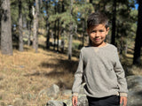 TARQUIN black/beige brushed stripe sweater