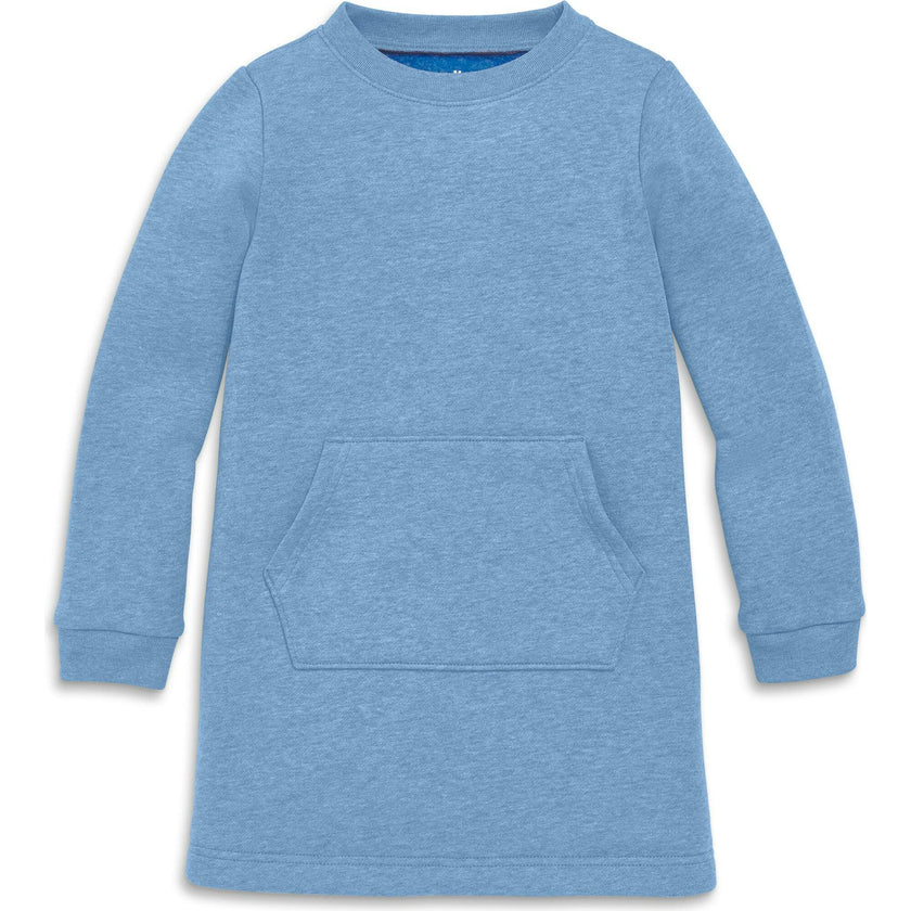 Kids cozy fleece sweatshirt dress