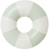Tube Pool Ring: The Vacay Soft Olive Stripe