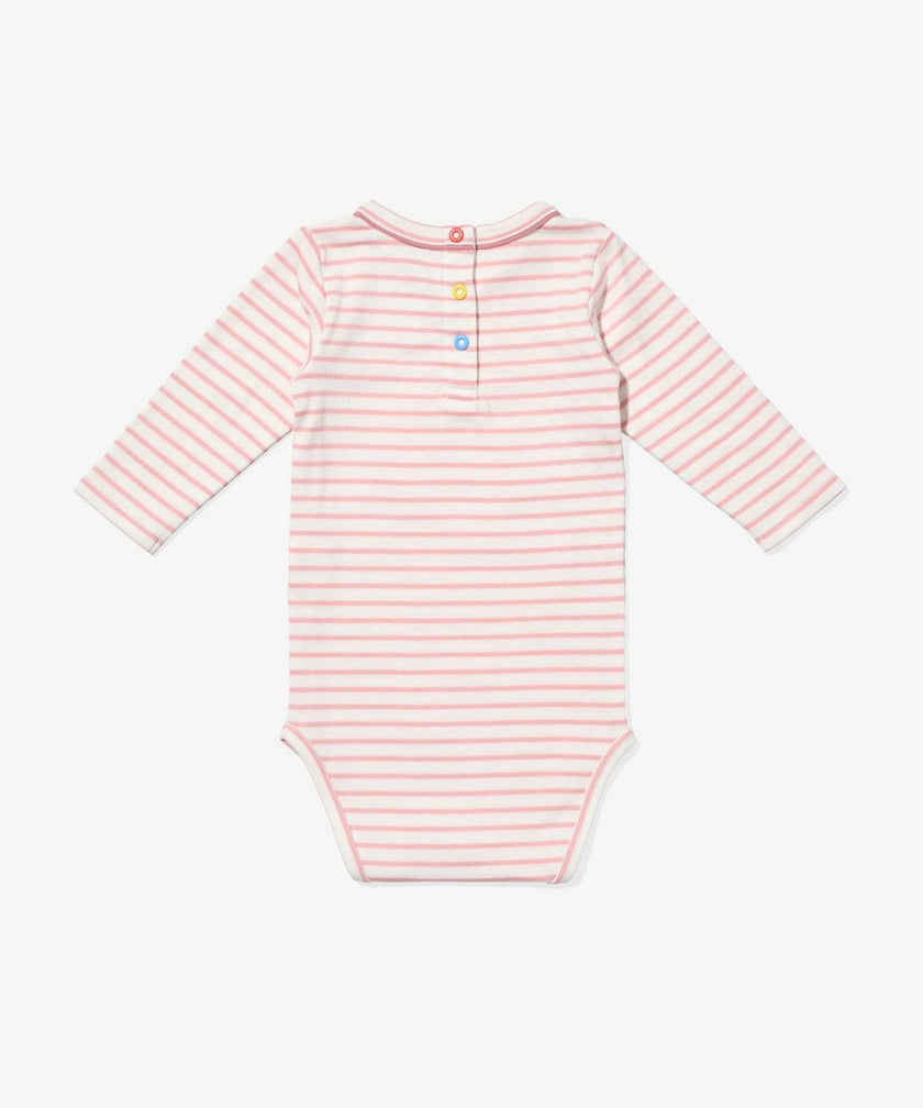 Edward One-piece, Dusty Rose Mini Stripe