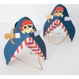 Blue Pirate Party Hats