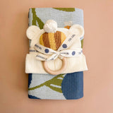 Blueberry Blanket Hat Teether Gift Set