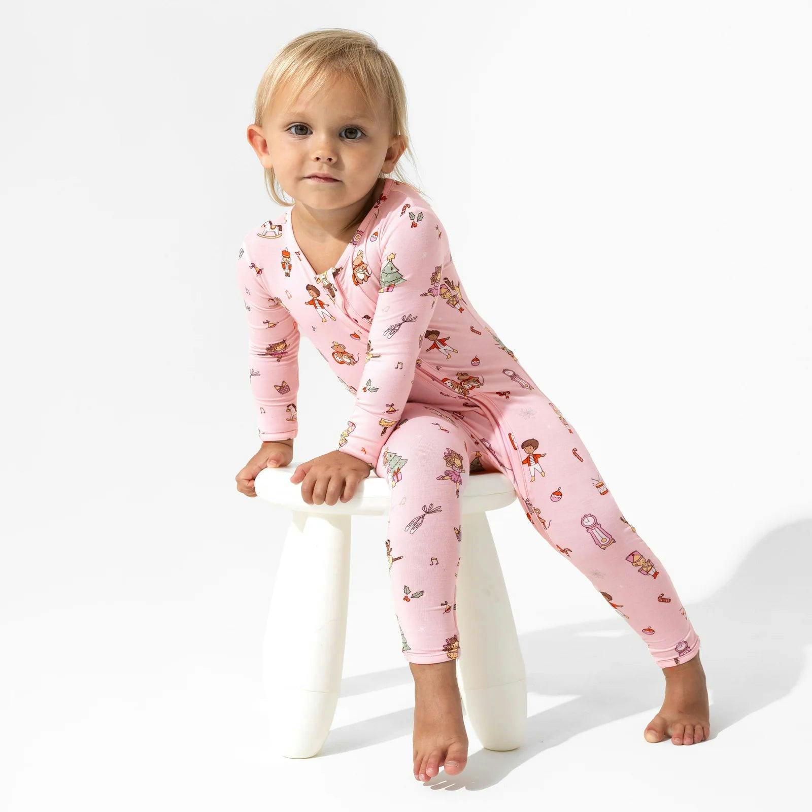 Pretty In Pink Holiday Bundle - Bamboo Convertible Footies