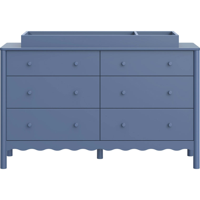 Swell 6-Drawer Assembled Dresser in Cove Blue