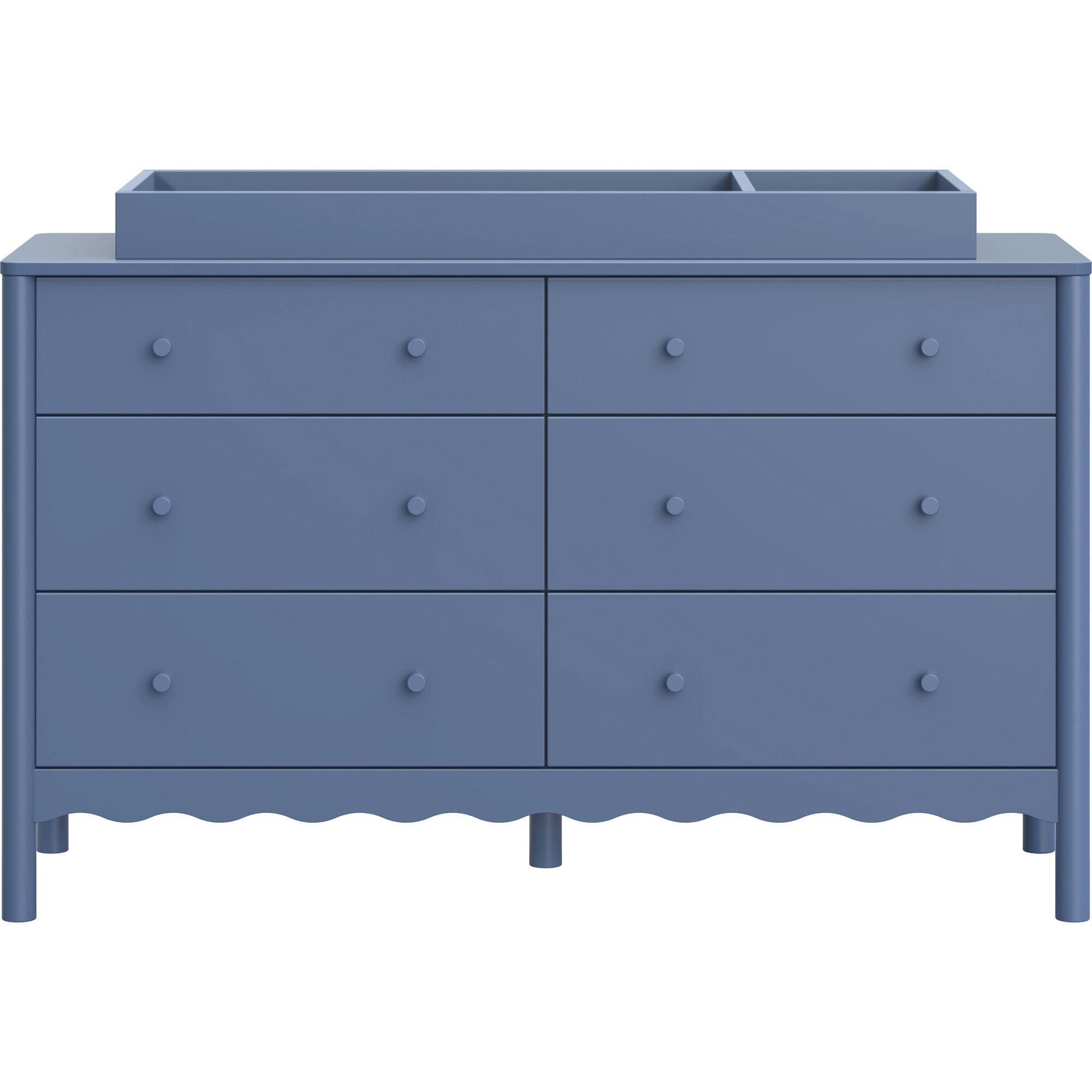 Swell 6-Drawer Assembled Dresser in Cove Blue