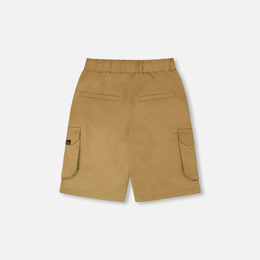 Stretch Twill Bermuda With Cargo Pockets