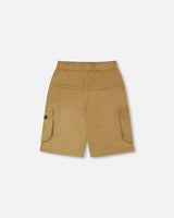 Stretch Twill Bermuda With Cargo Pockets