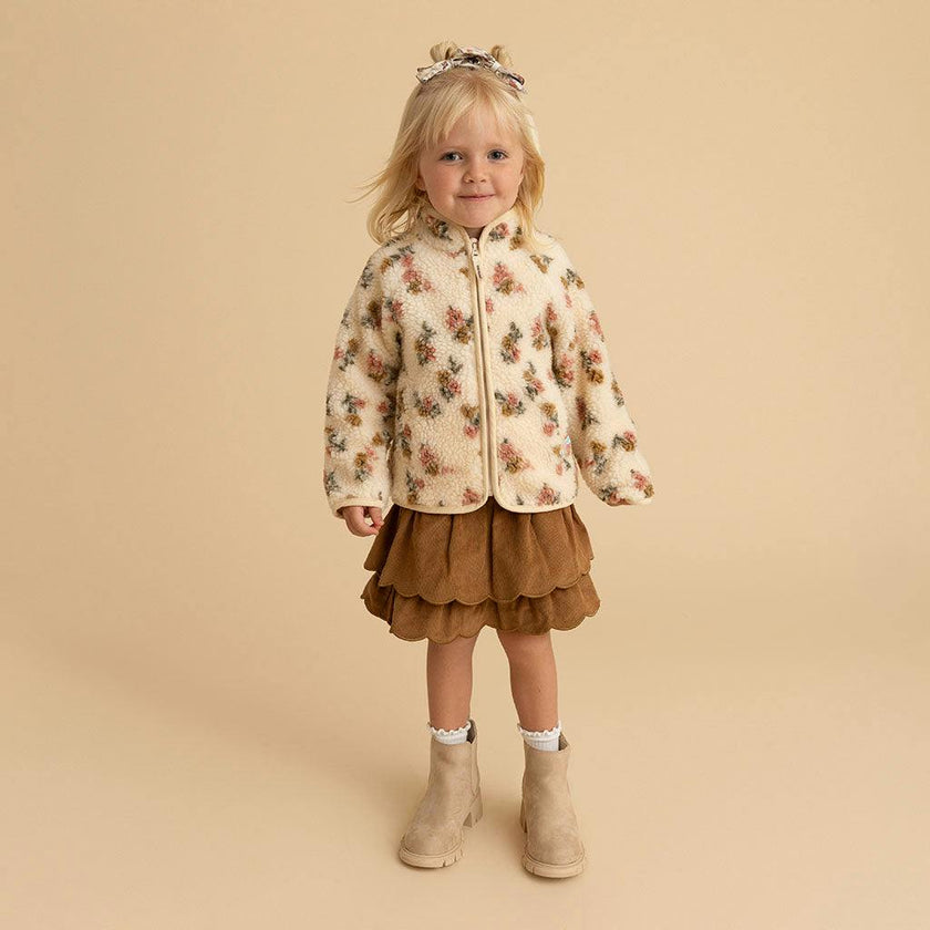 Amber Sherpa Zippered Jacket