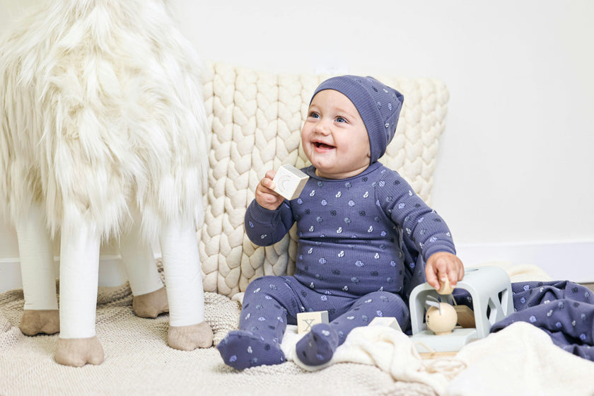 Little Leaves Long Sleeve Footie
