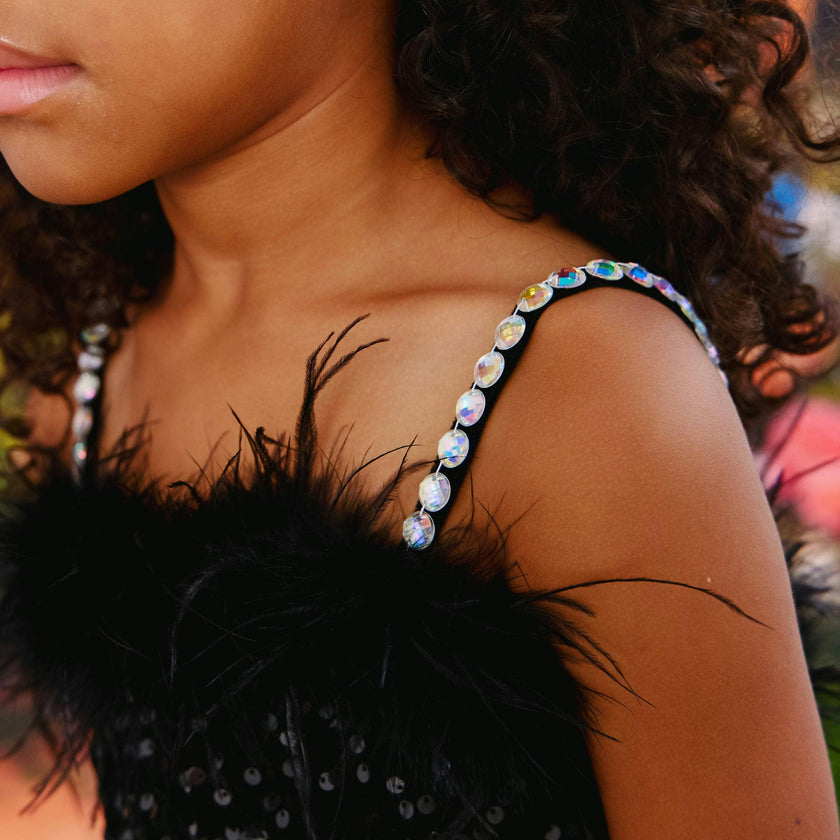 Midnight Shimmer Mini Dress