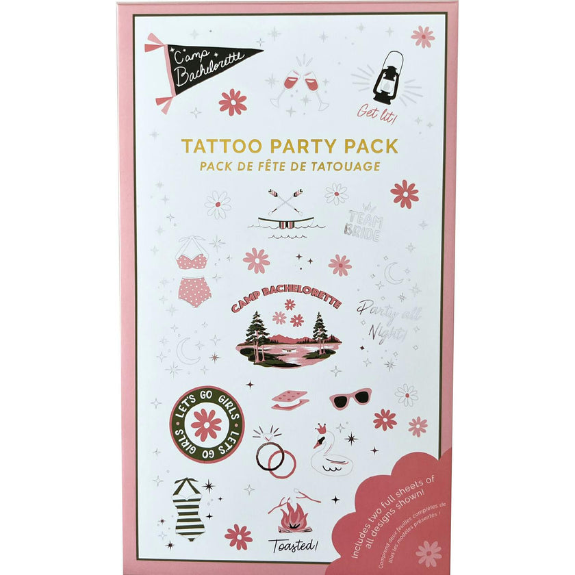 Camp Bachelorette Tattoo Party Pack