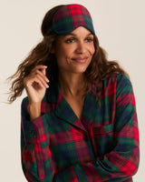 Adult's Brushed Twill Sleep Mask in St. James Tartan