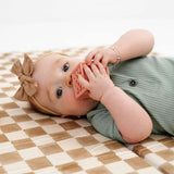 Checker Toffee Organic Cotton Mat