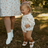 Organic Smocked Bubble Romper