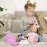 Newborn Baby: Drink & Wet - 8pc Pink - 17" Doll