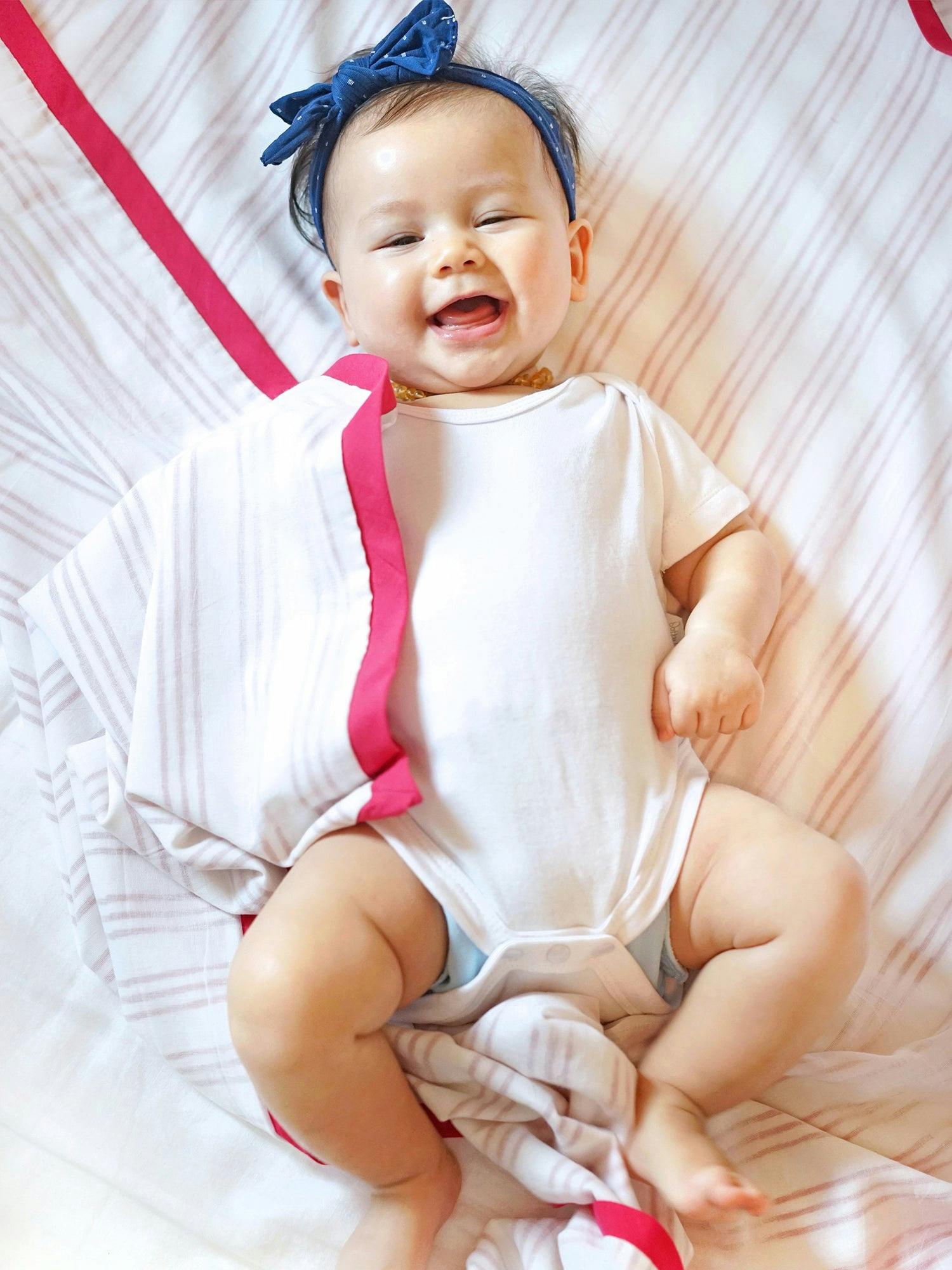 Luxe Natural Cotton Receiving Blanket