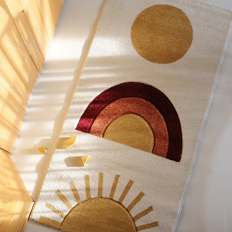 Niceday Graphic Print Rectangular Rug