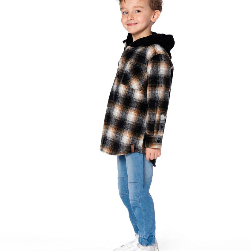Hooded Polar Fleece Overshirt with Hood