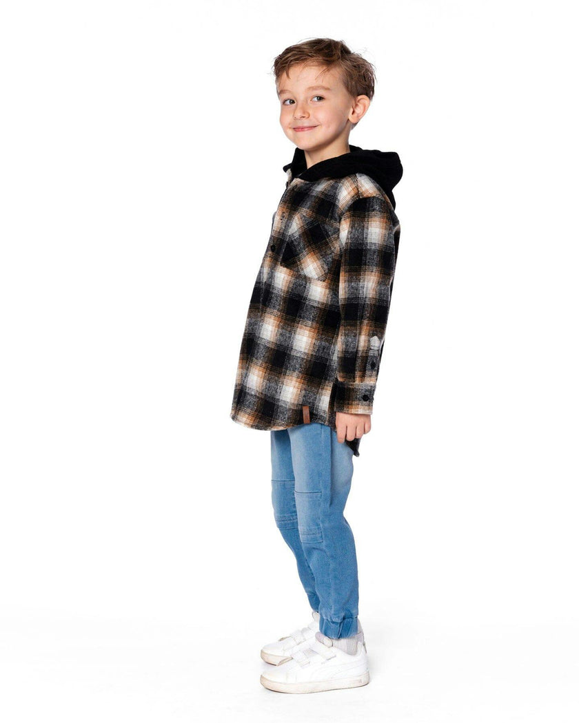 Hooded Polar Fleece Overshirt with Hood