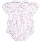 Pink Bears Trellace Smocked Bubble