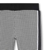 Black Monogram Print Sweatpants
