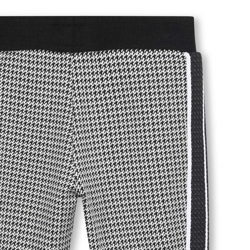 Black Monogram Print Sweatpants
