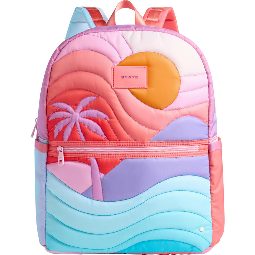 Kane Double Pocket Large Backpack, Sunset Puffer