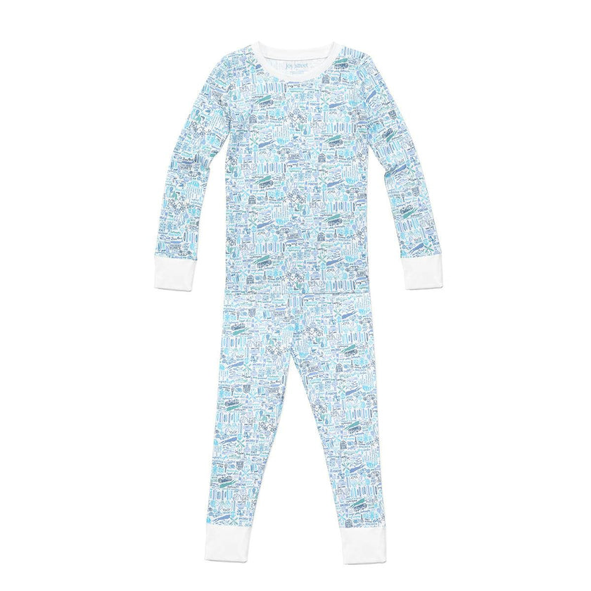 Hamptons Two Piece Kids Pajamas