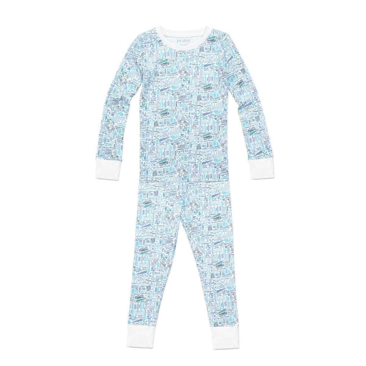 Hamptons Two Piece Kids Pajamas