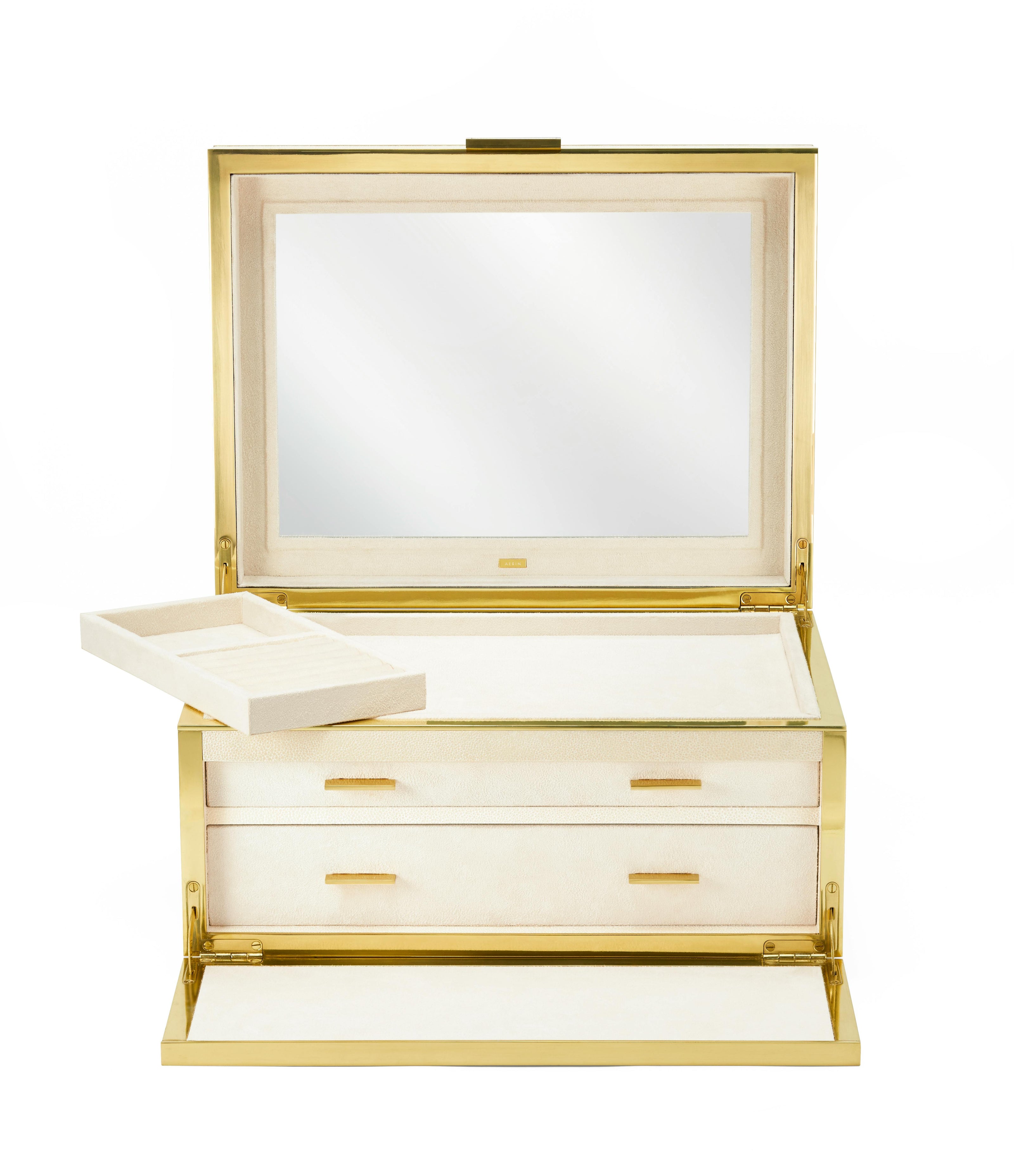 Luxe Shagreen Jewelry Box