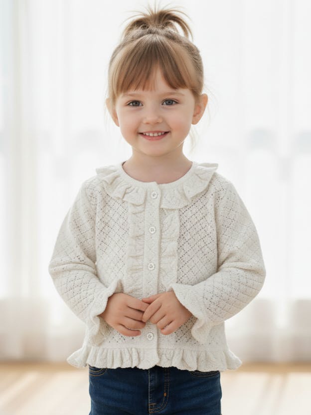 Ella Cardigan White