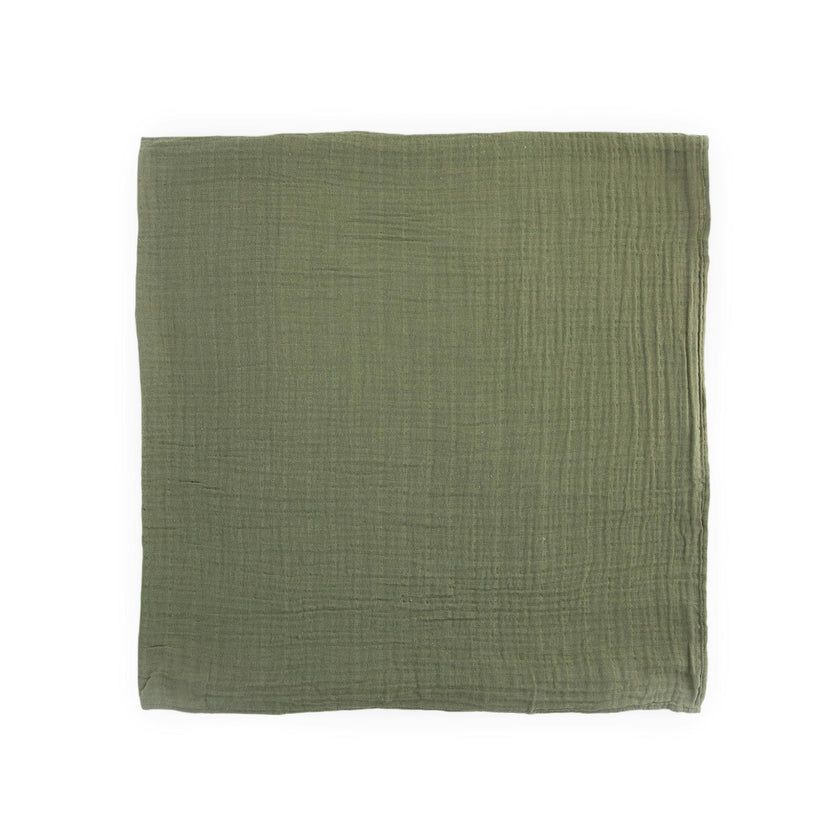Cotton Muslin Swaddle Blanket - Fern