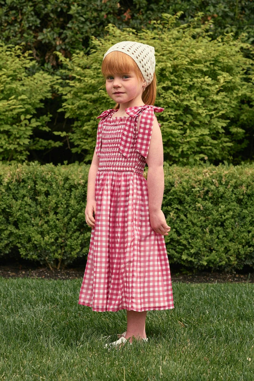 Mini Rayna Dress in Red Gingham
