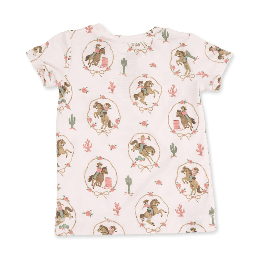 Cowgirl Cameos - Short Sleeve Loungewear Set