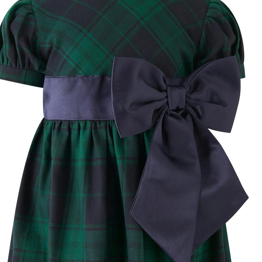 Baby Blackwatch Bow Dress