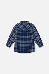Plaid Shirt Blue And White