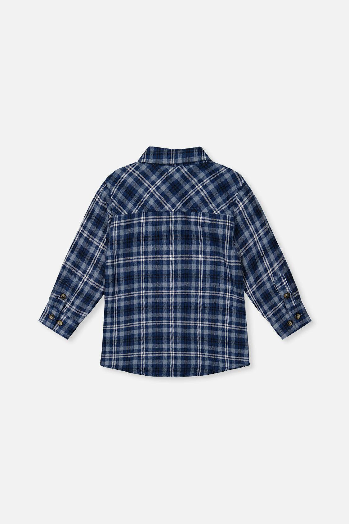 Plaid Shirt Blue And White