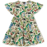 Tiered Woven Dress, Multi