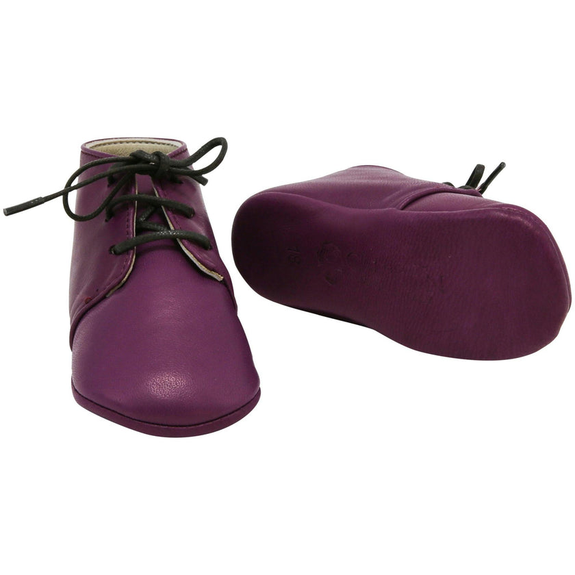 Little Royals Leather booties Gaby - Mauve